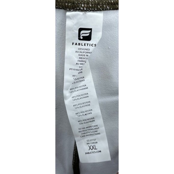 Fabletics Define PowerHold Mid-Rise Capri Serpentine Active Leggings Womens XXL - Picture 5 of 5